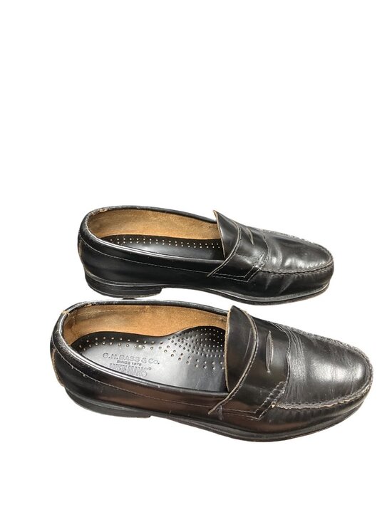 GH Bass Co Weejuns VTG brown leather slip on dress loafers sz 8D SKU 10-417 main image 4